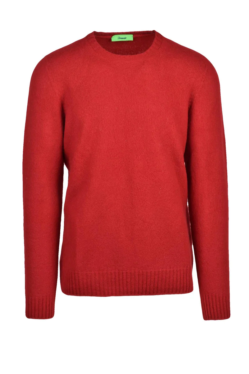 Crew Neck Sweater - Red