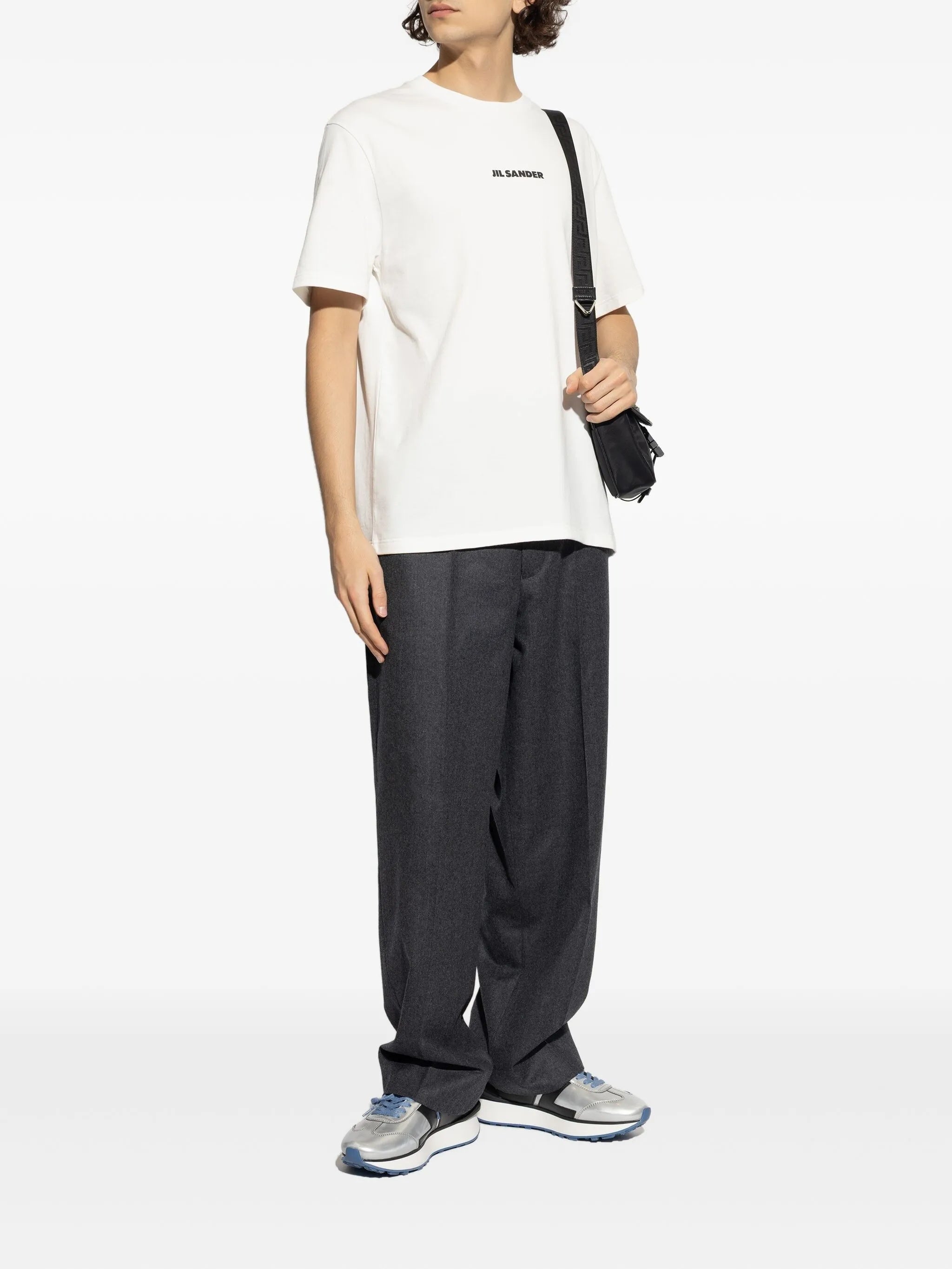 White Relaxed Fit Logo T-Shirt