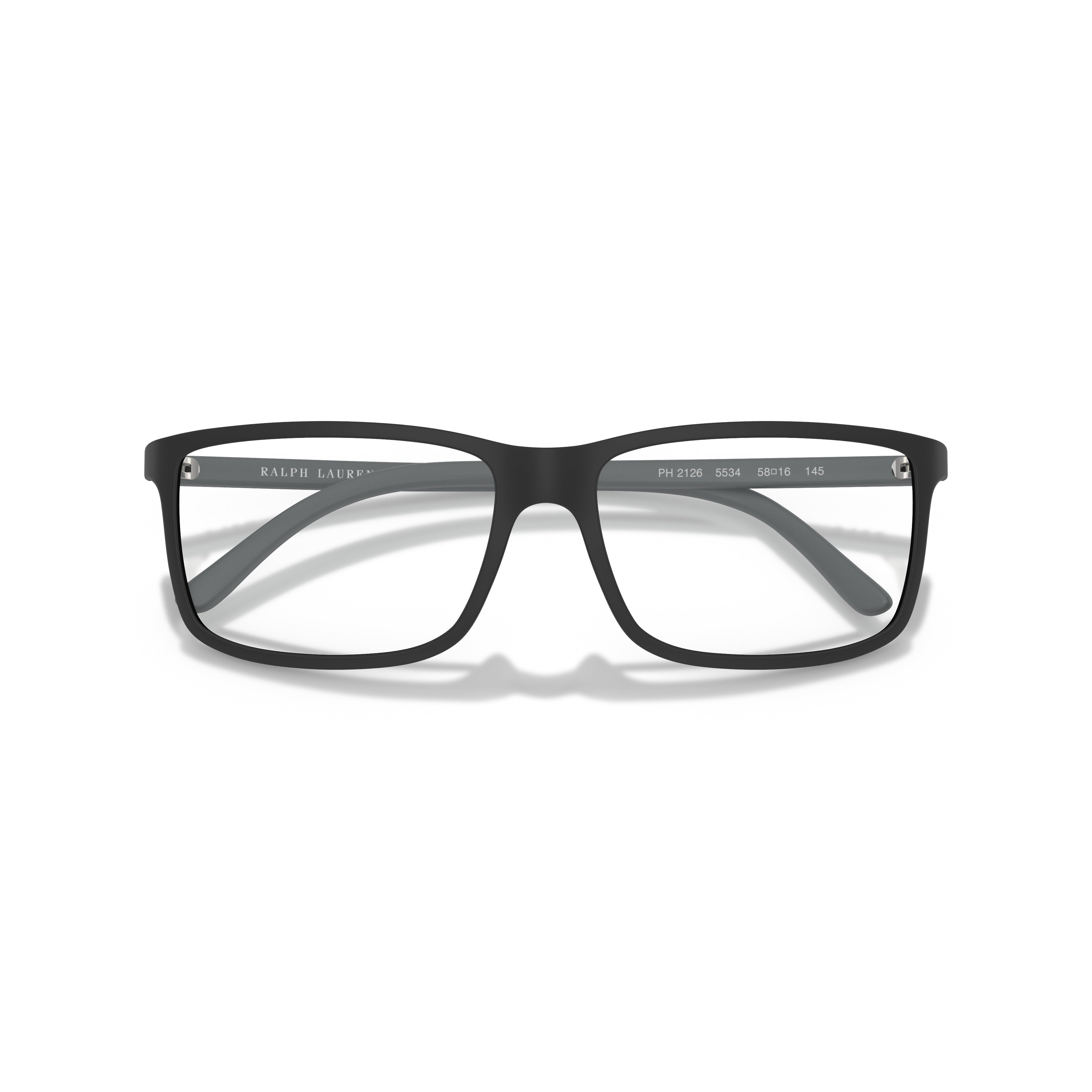 0ph2126 Matte Black Rectangular Eyeglasses
