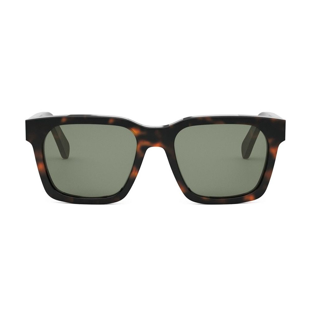 3 Dots Square Frame Havana Sunglasses