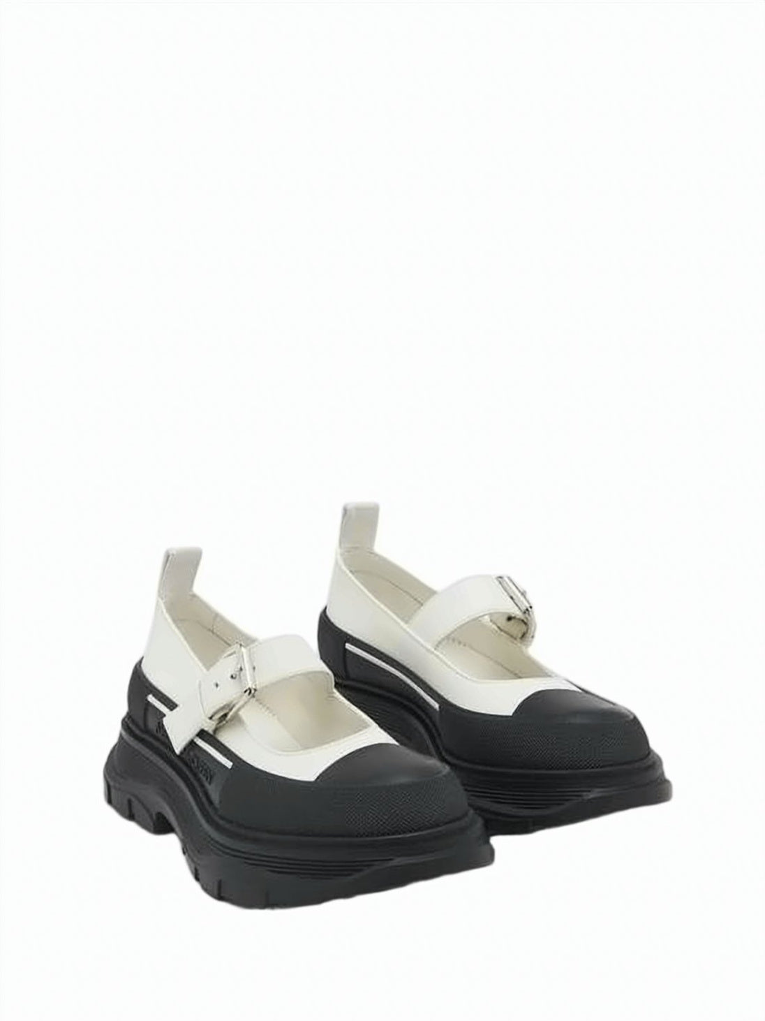 Mules with Rubber Sole and Mary Jane Strap