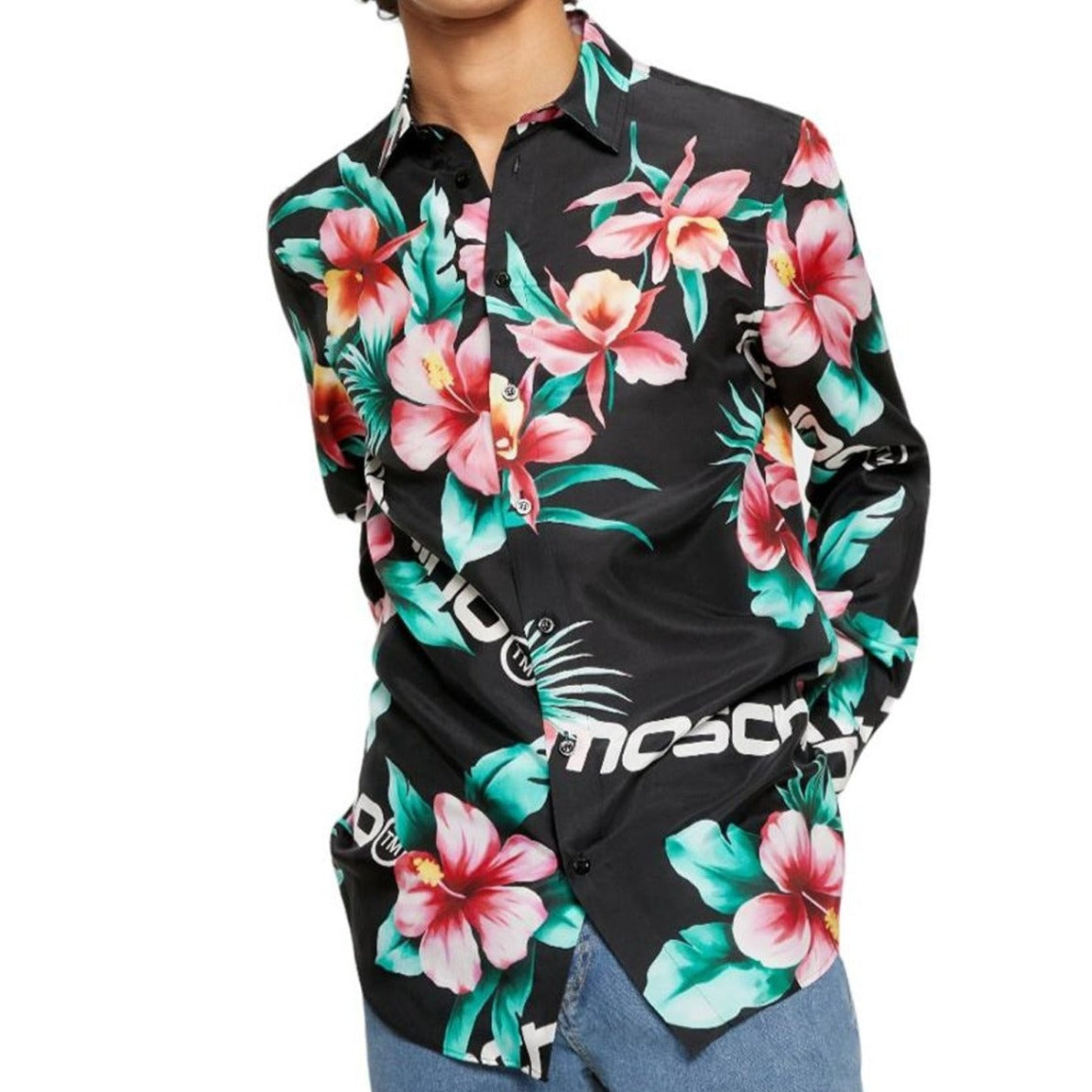 Silk Printed Shirt With Unique Floral Design