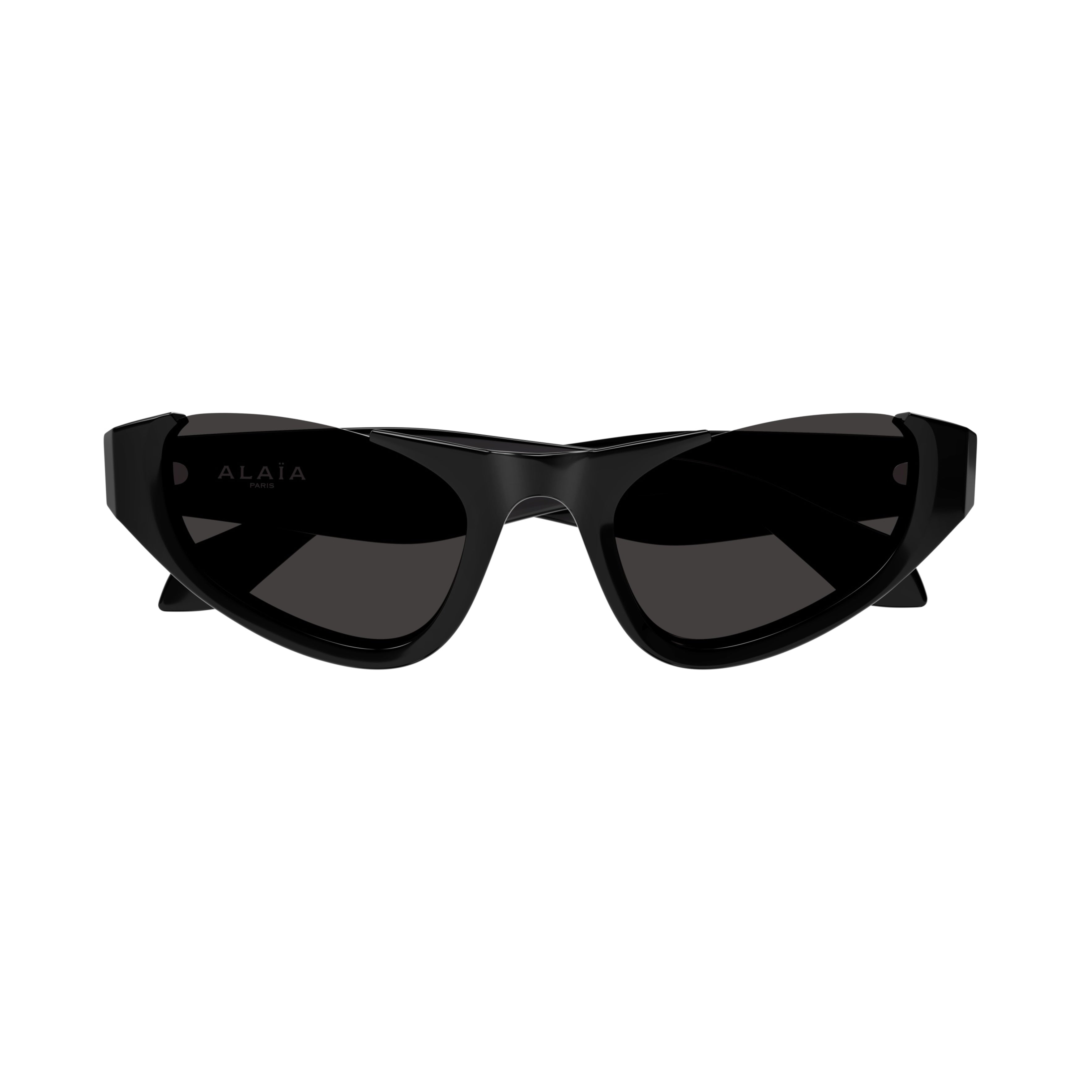 Aa0076s Cat-Eye Sunglasses in Glossy Black Recycled Acetate