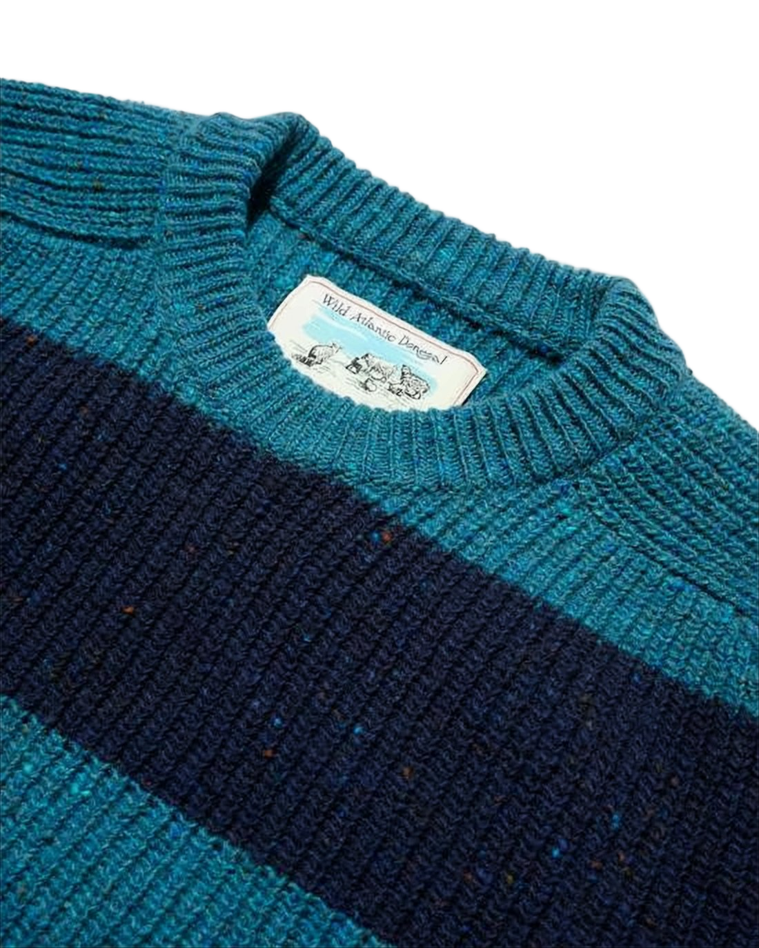 Wide Horizontal Stripe Wool Sweater