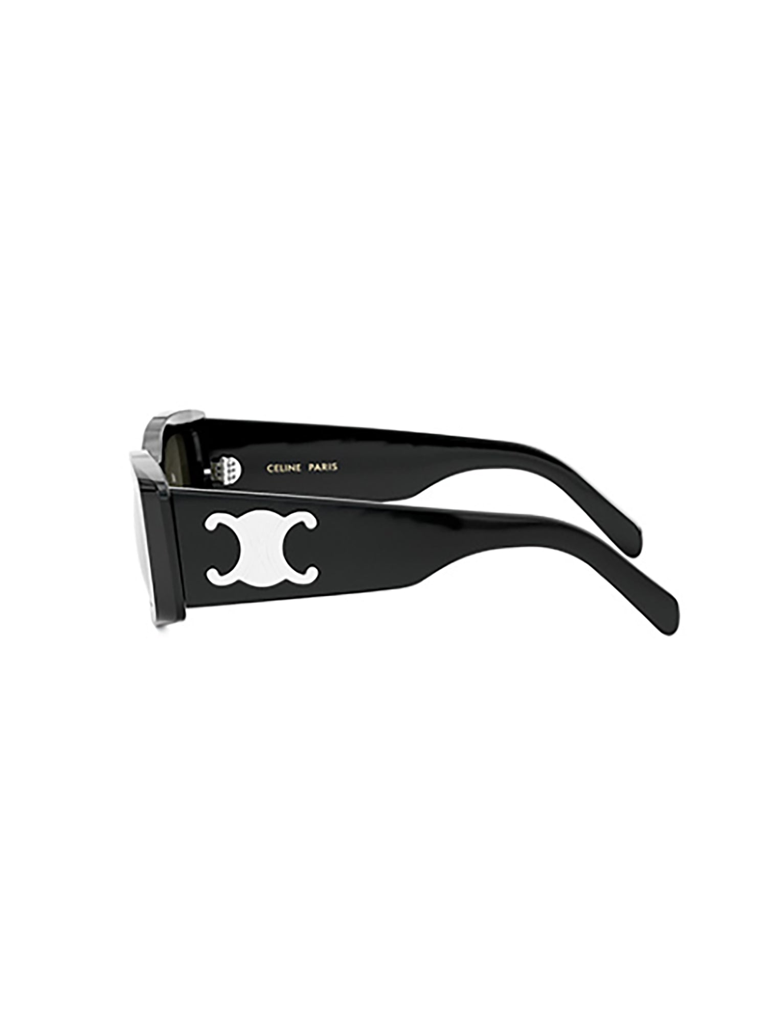 Rectangular White Acetate Sunglasses