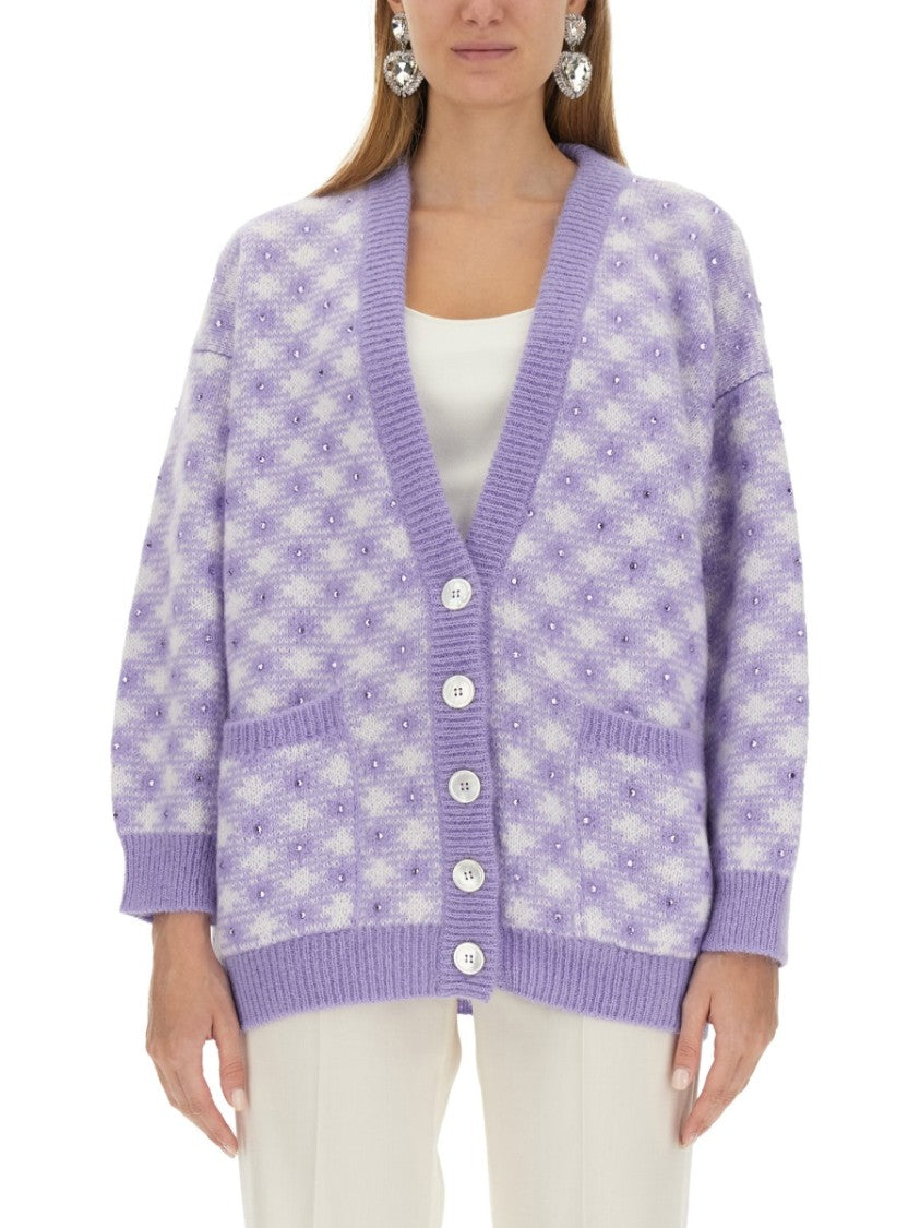 Textured V-Neck Cardigan