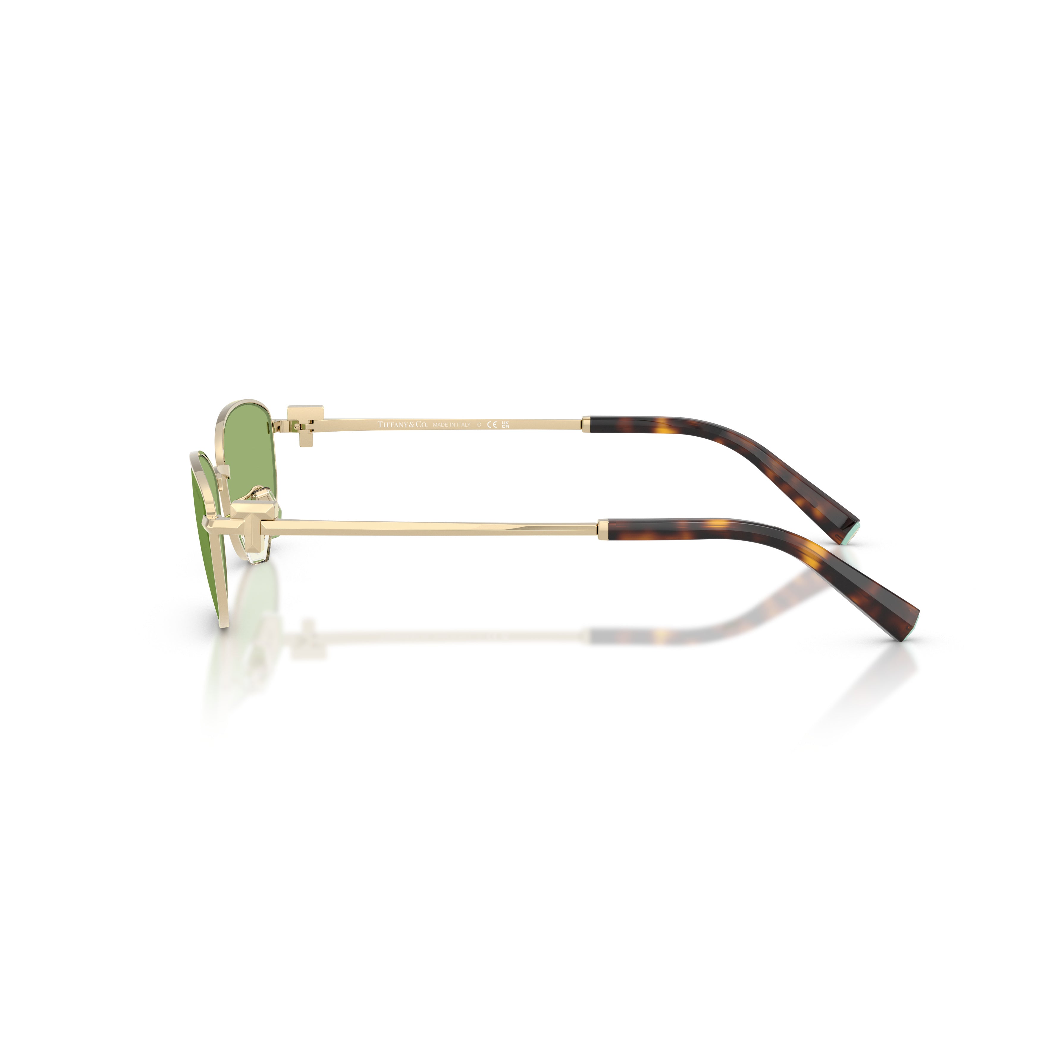 0tf3115 Rectangular Gold-Tone Steel Sunglasses