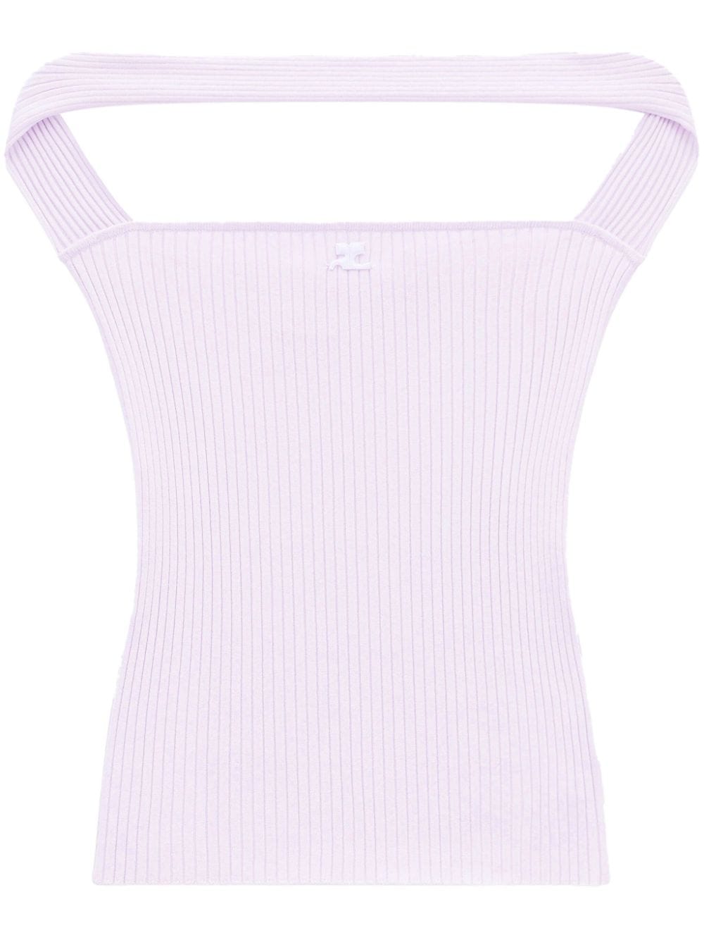 Light Pink Ribbed Knit Top