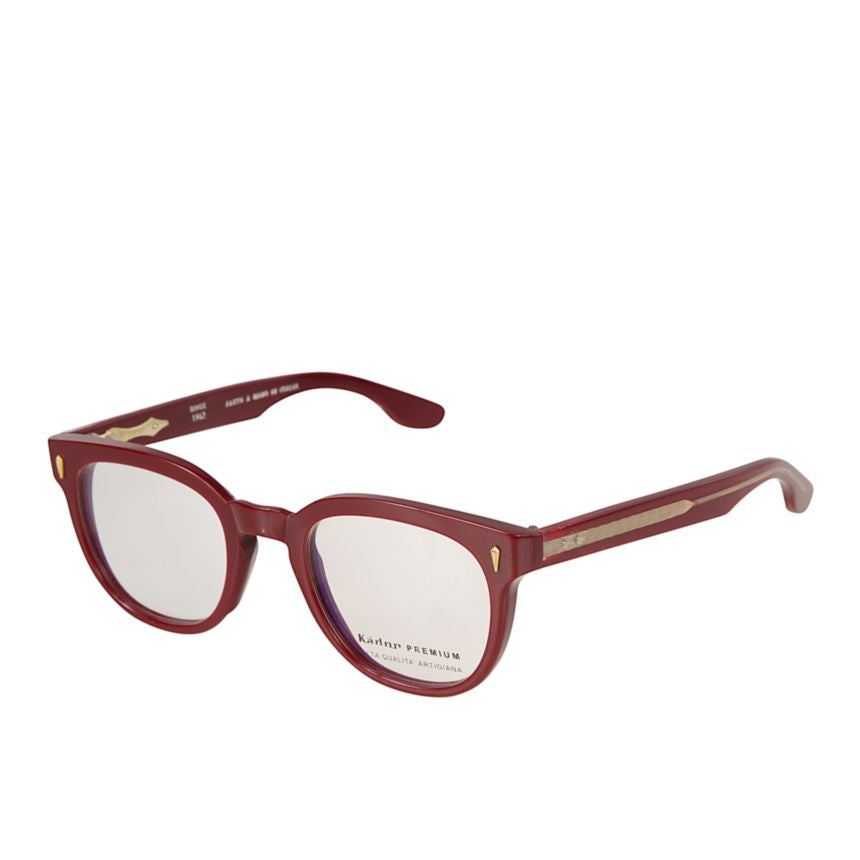 Premium 11 Bold Rounded Frame Eyeglasses with Gold Accents
