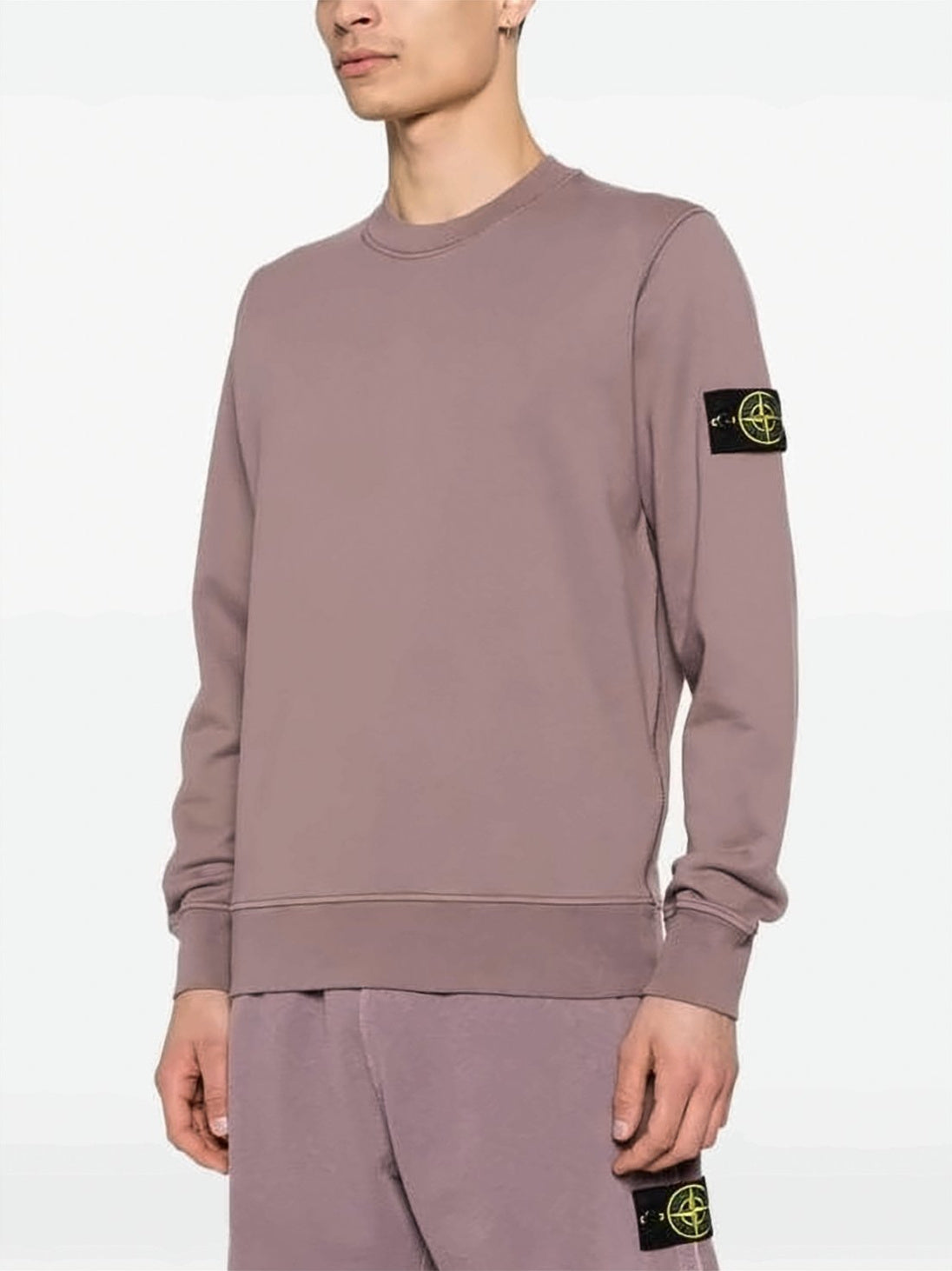 Relaxed-Fit Long-Sleeve Sweatshirt with Distinctive Patch
