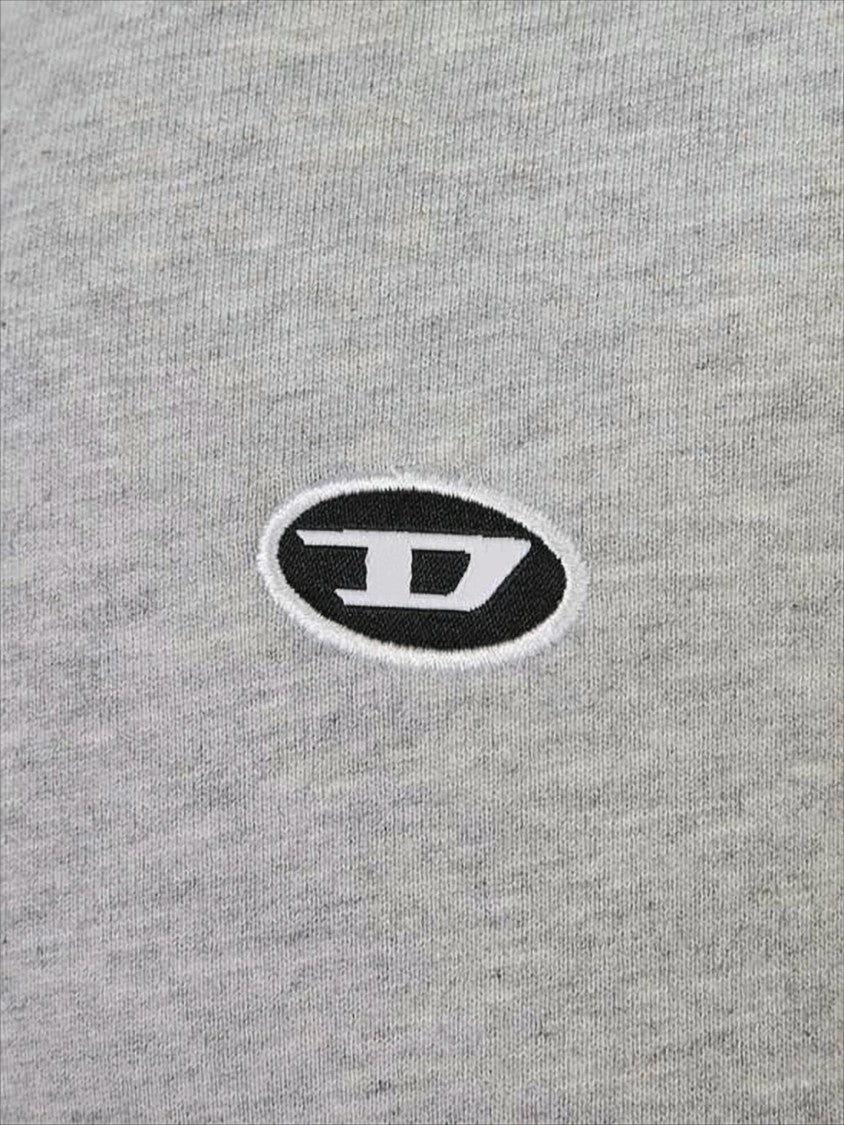 Light Grey Heathered Hoodie with Embroidery