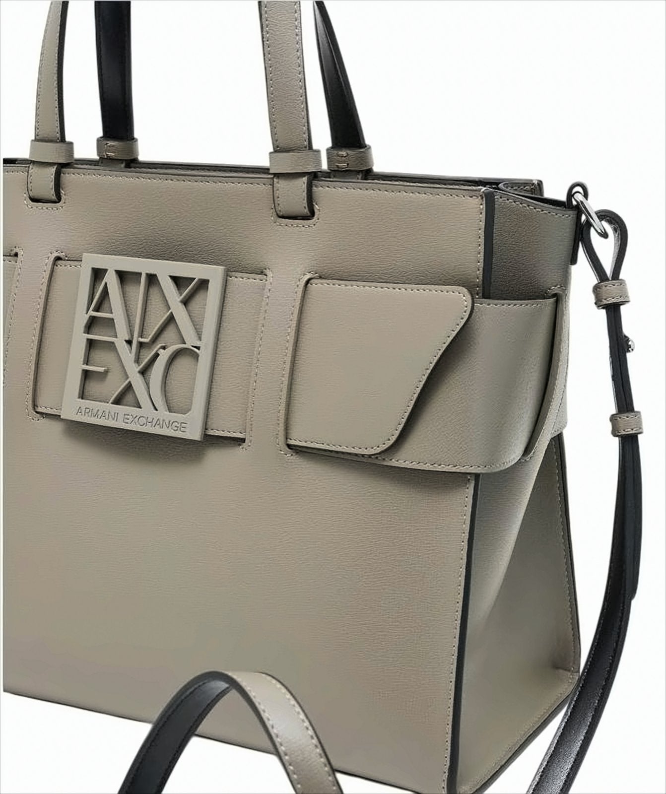 Structured Beige Tote Bag
