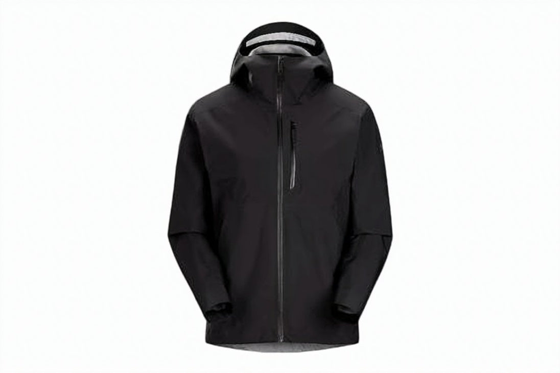 Functional Black Jacket with Minimalist Design