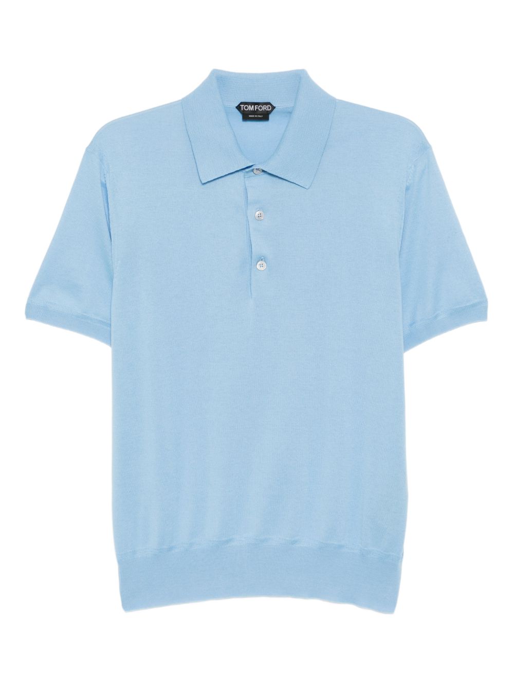 Short-Sleeve Light Blue Polo Shirt
