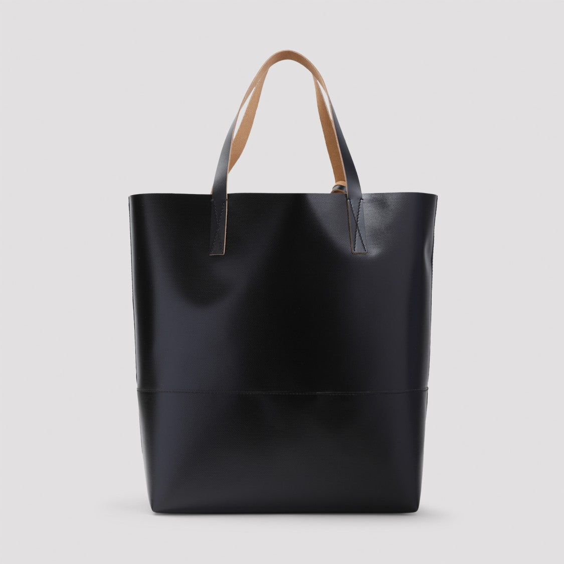 Black Cow Leather Tote Bag