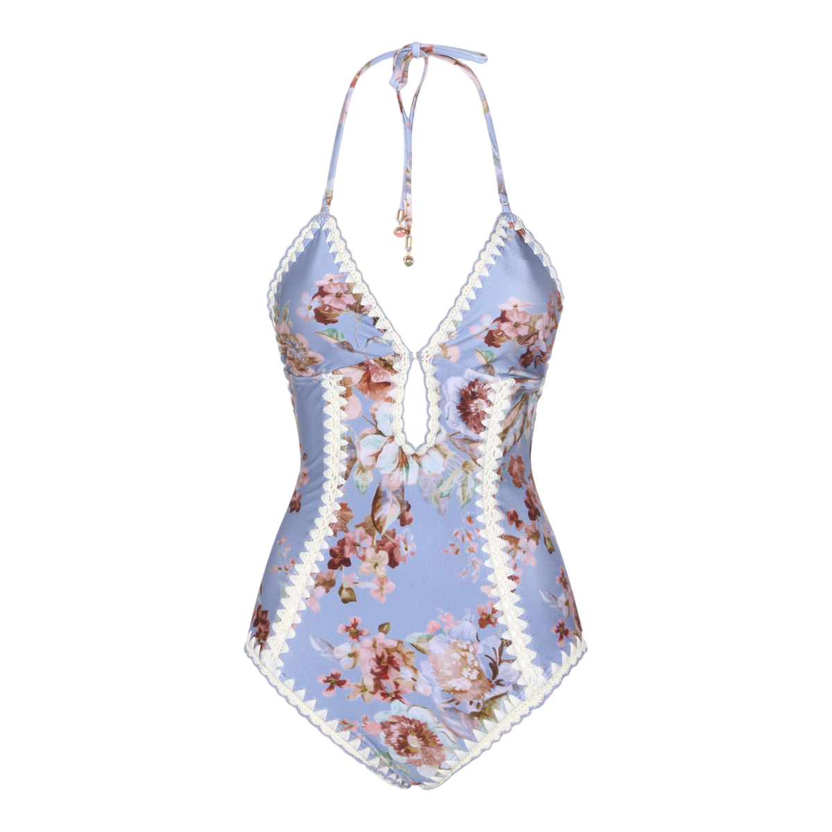 Floral Print One-Piece Swimsuit