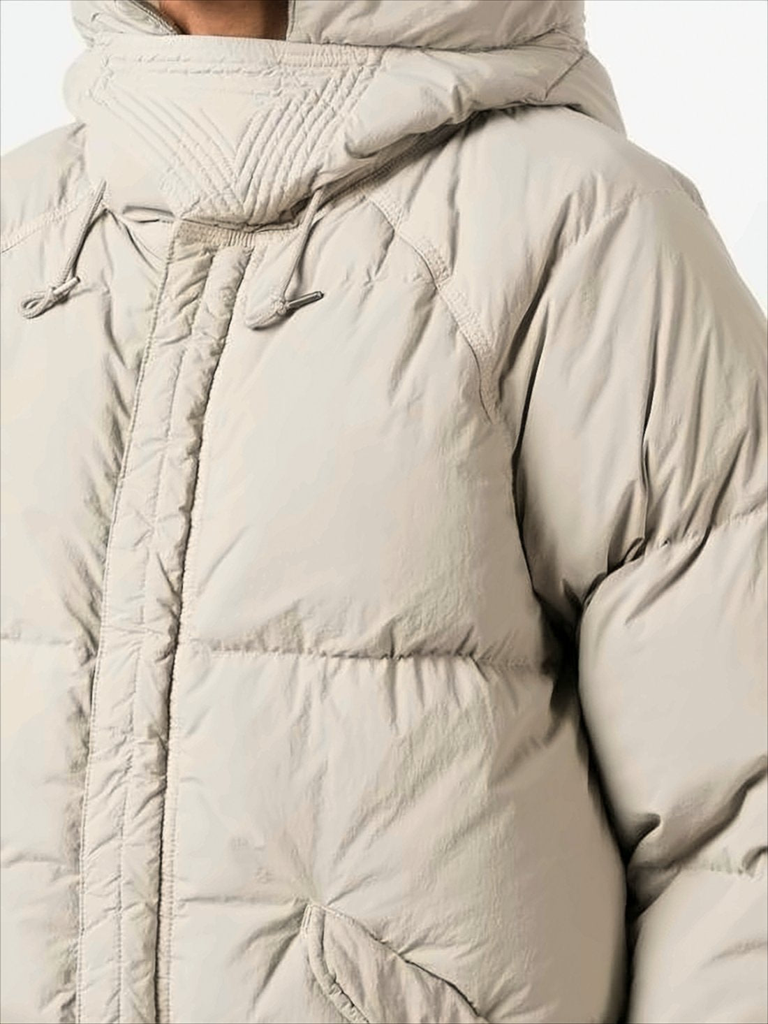 High Collar Quilted Down Jacket