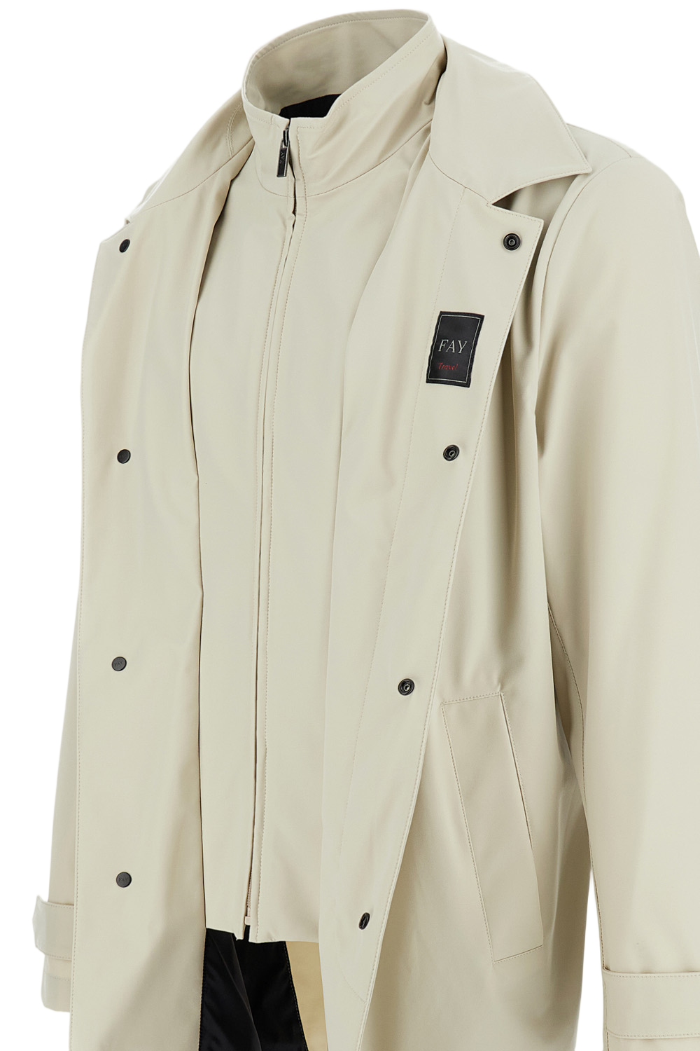 Structured Beige Jacket with Minimalist Design