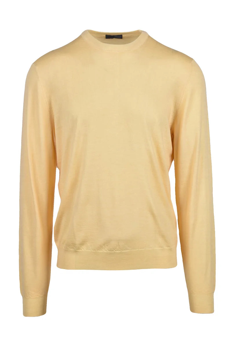 Crew Neck Sweater - Yellow