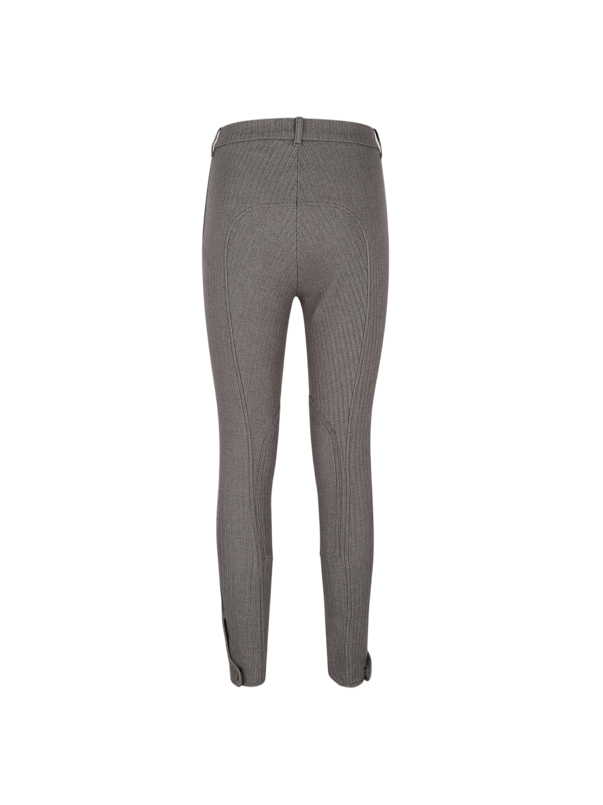 Slim Fit Herringbone Trousers