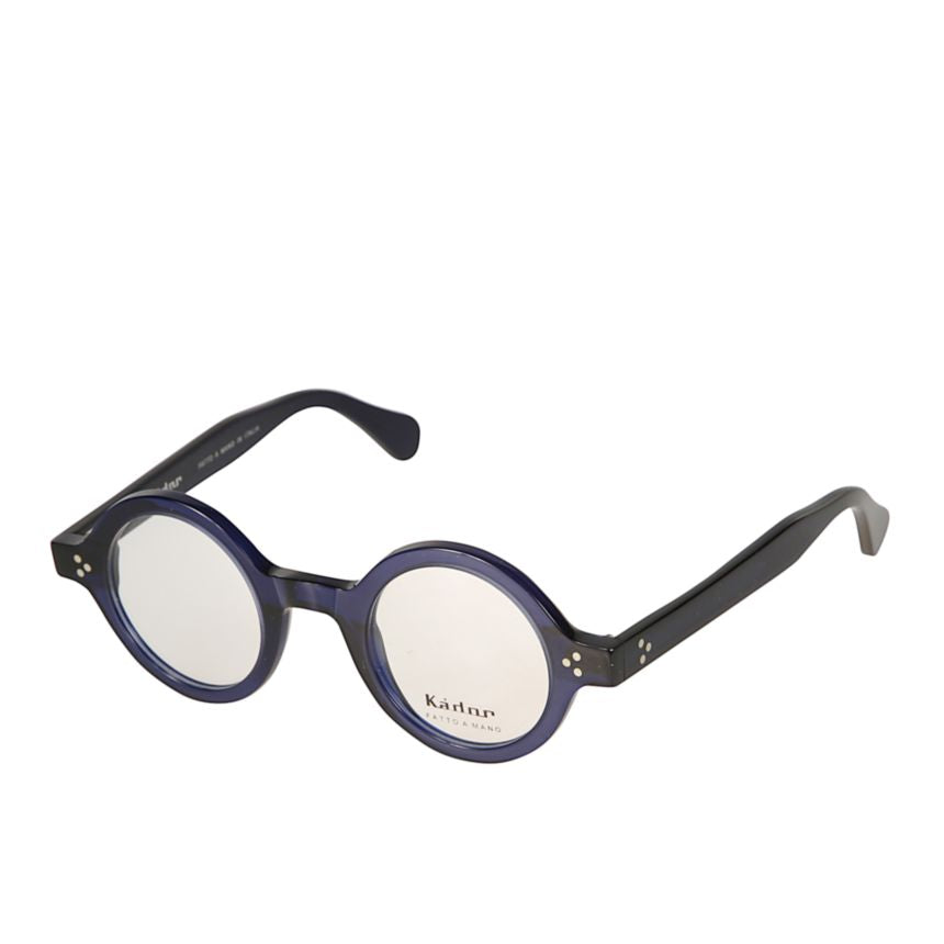 Arkistar Bold Round Frame Eyeglasses with Glossy Finish