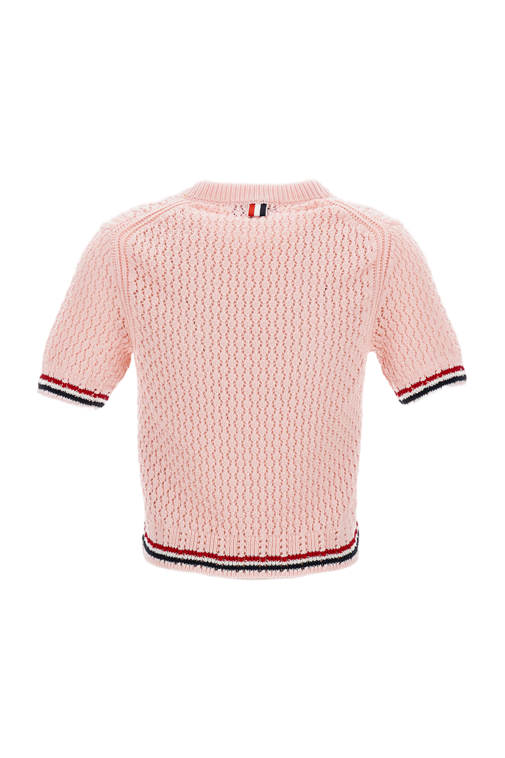 T-shirt dzianinowy z okrągłym dekoltem i paskami RWB