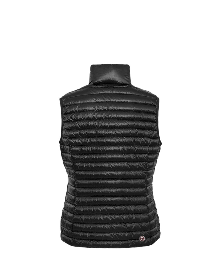 Black Padded Sleeveless Jacket
