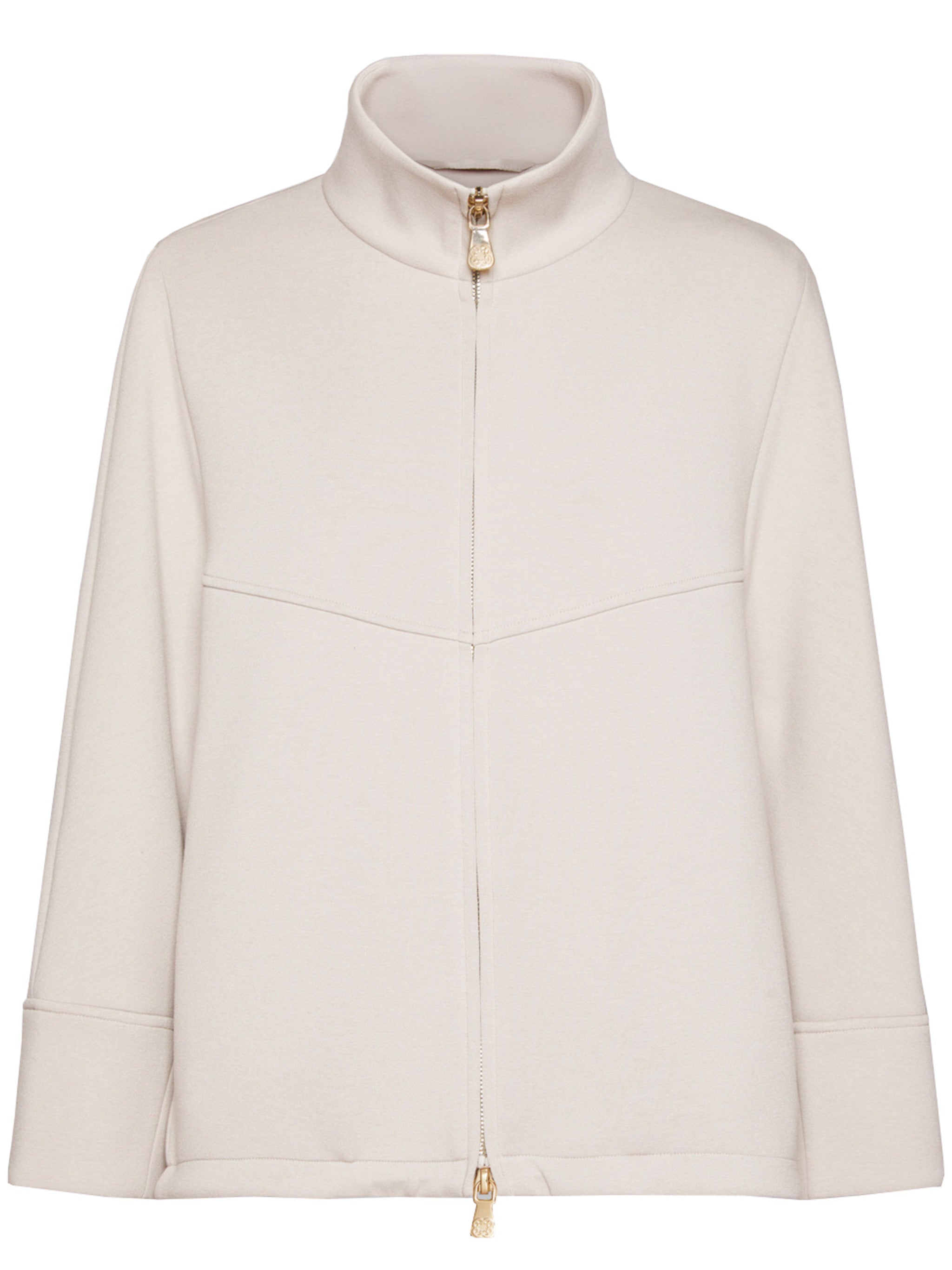 Caban Boxy High Collar Zip Jacket