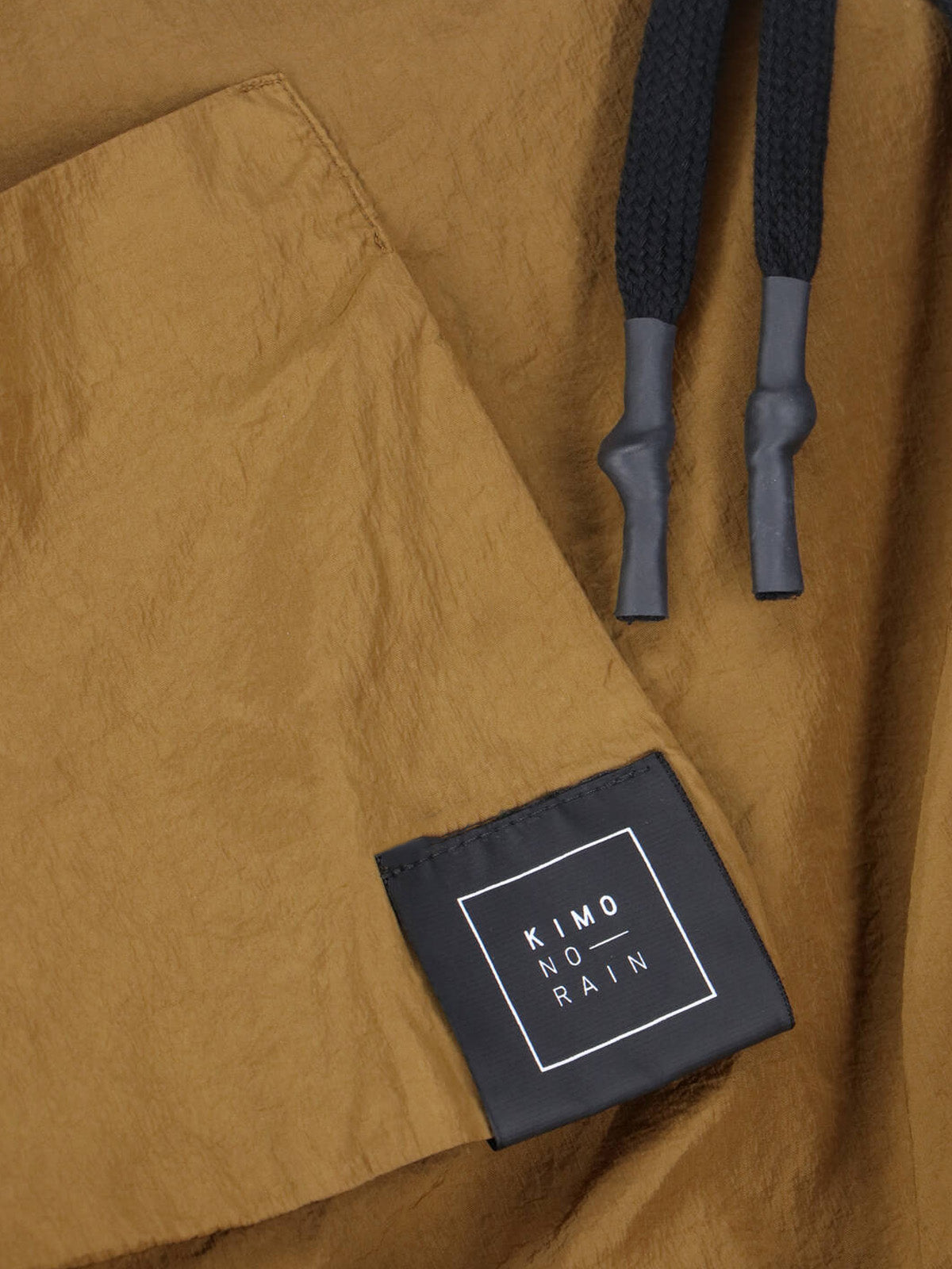 Brown Reversible No-Rain Hooded Zip Jacket