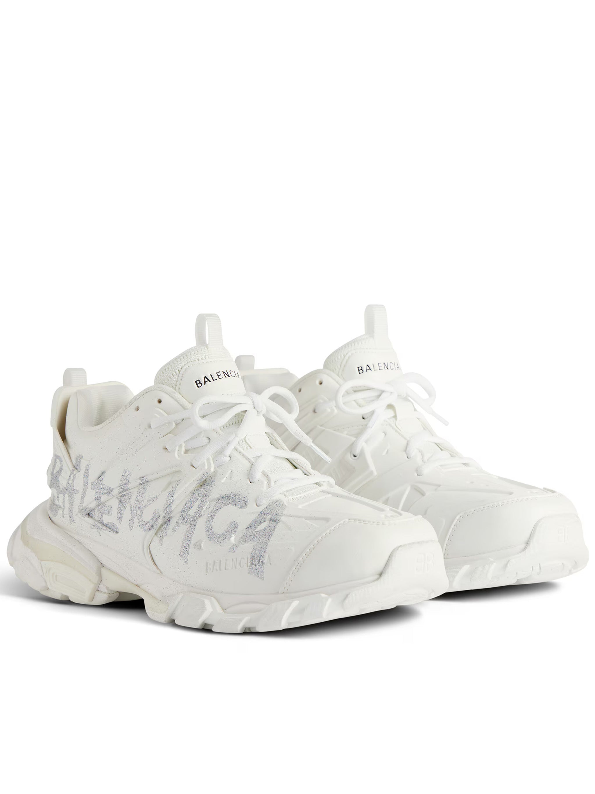 Neutral Track Embossed Chunky Sneakers