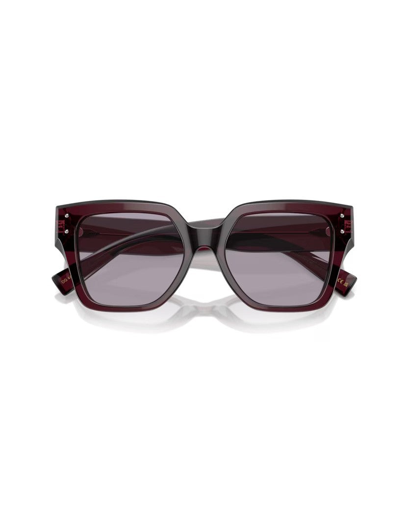 Square Faceted Sunglasses With Refined Pin Details
