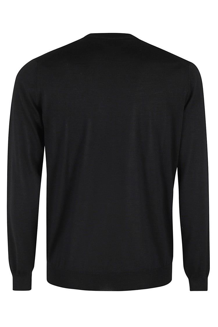 Crew Neck Sweater In Superfine Merino Wool