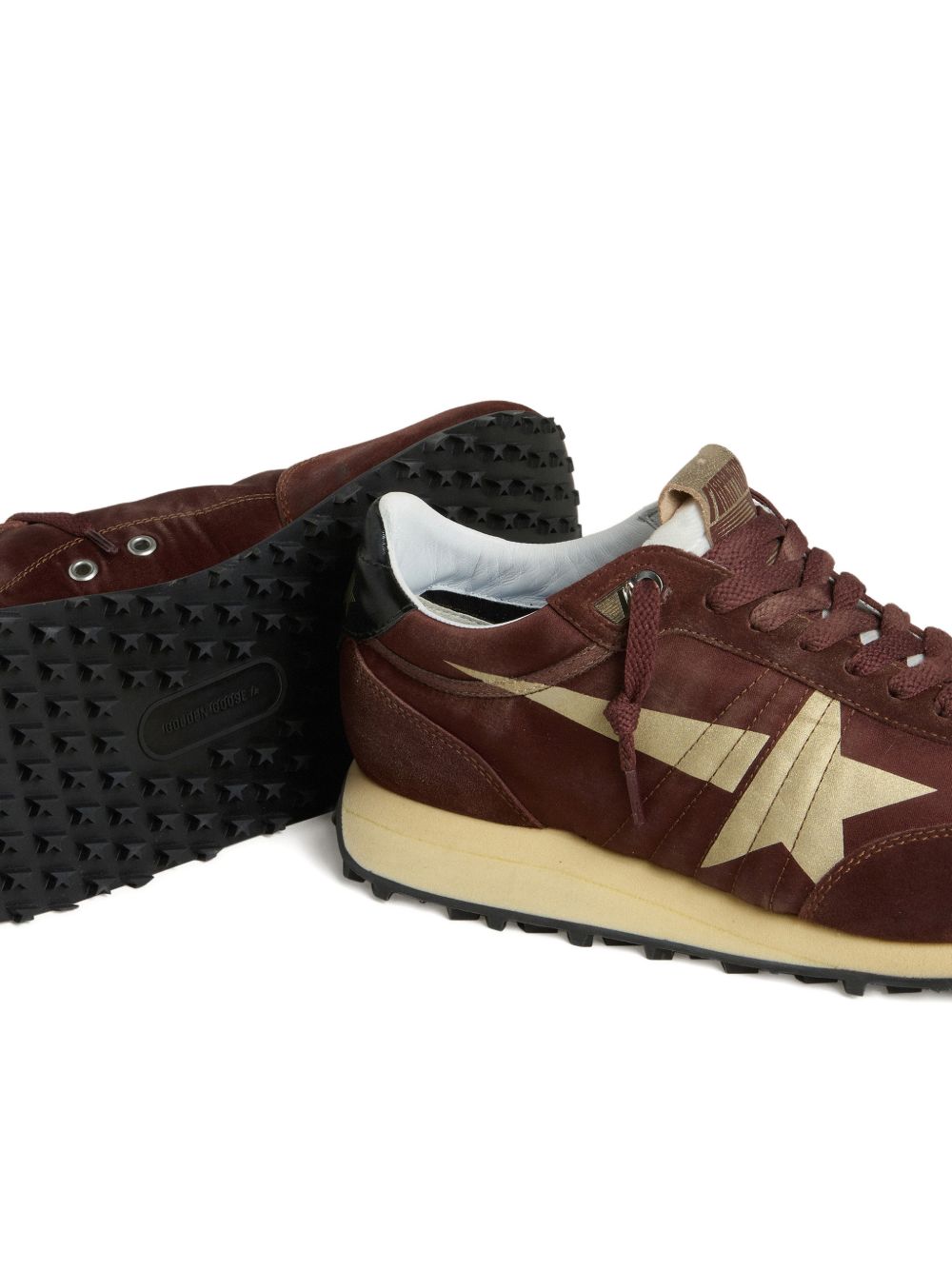 Silk And Nylon Panelled Lace Sneakers
