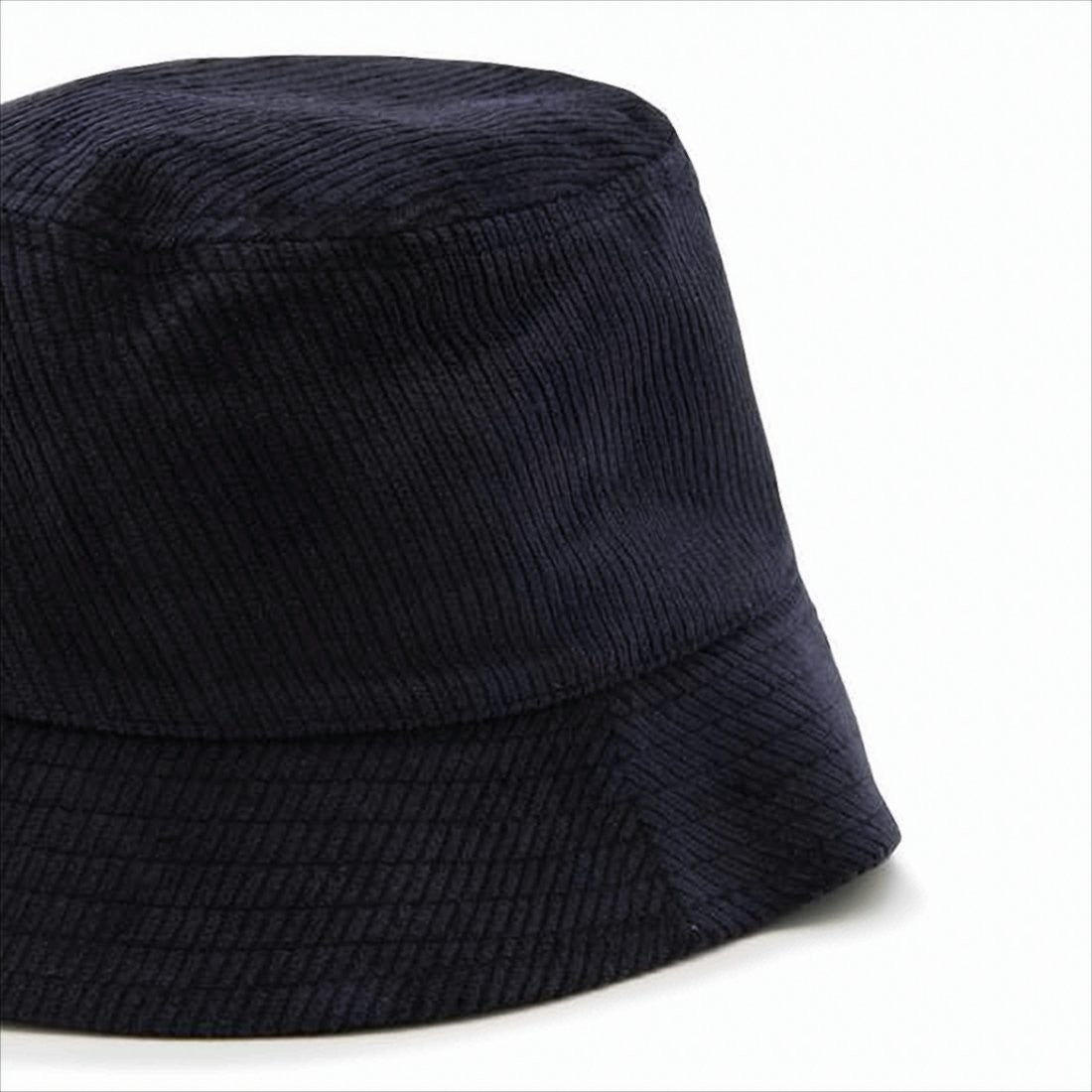 Kapelusz typu bucket z teksturowanego sztruksu z haftowanym logo