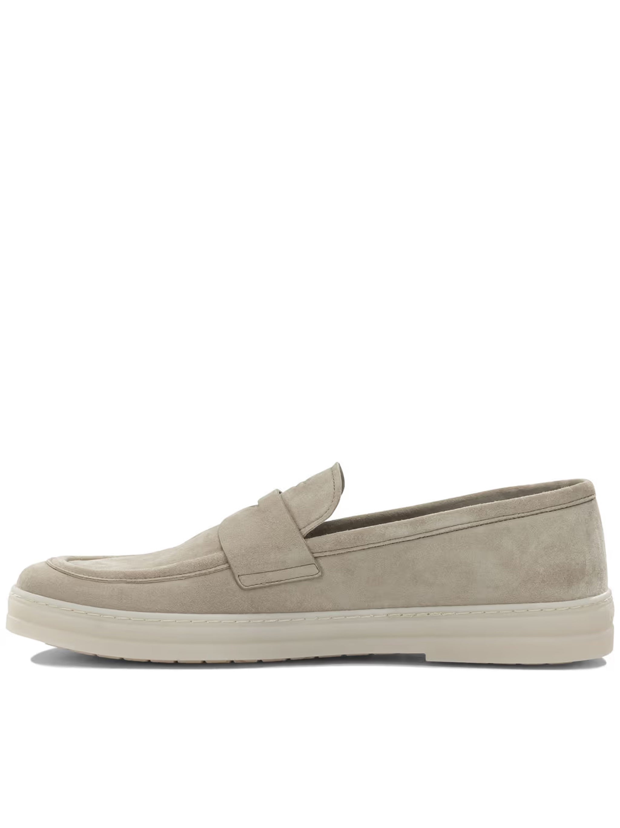 Neutral Mocassini Minimalist Suede Loafers