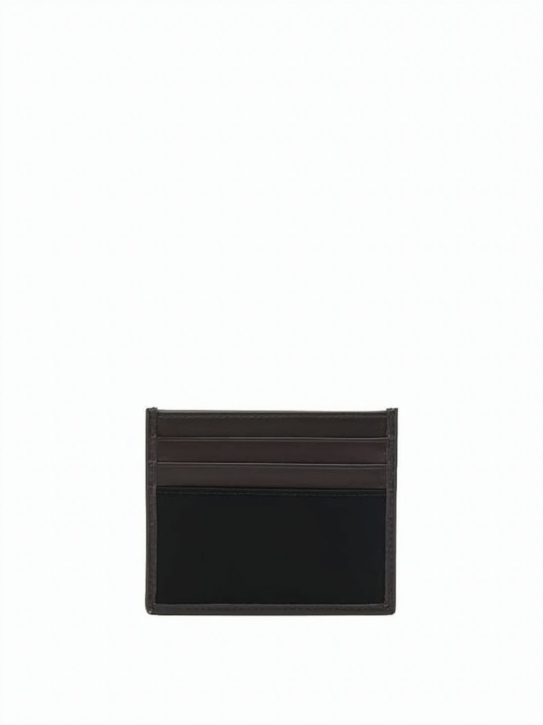 Black Cardholder with Triangular Logo Plaque