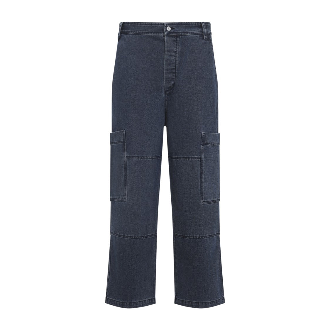 Dark Washed Straight-Leg Jeans