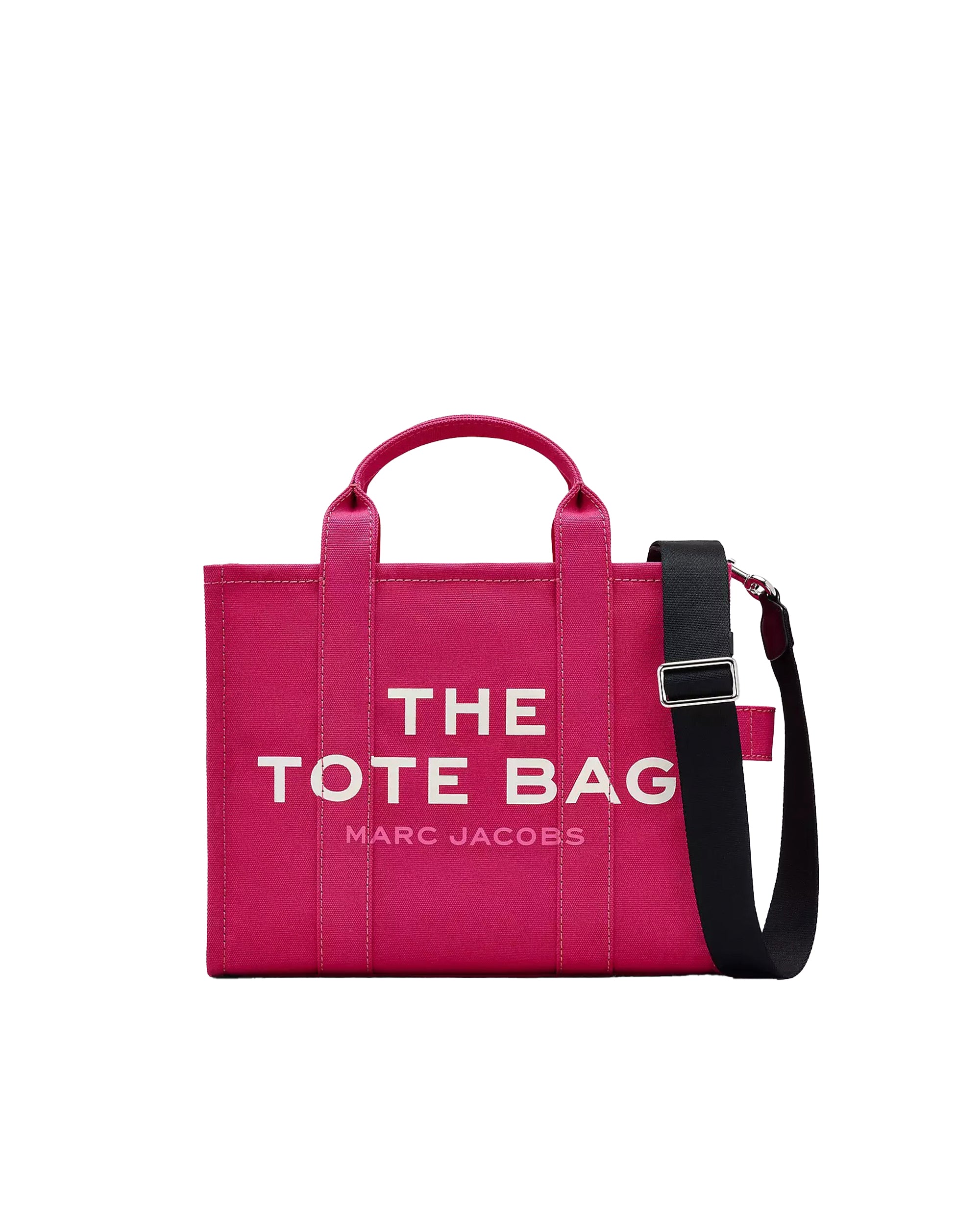 Medium Tote Bag in Raspberry Pink Canvas