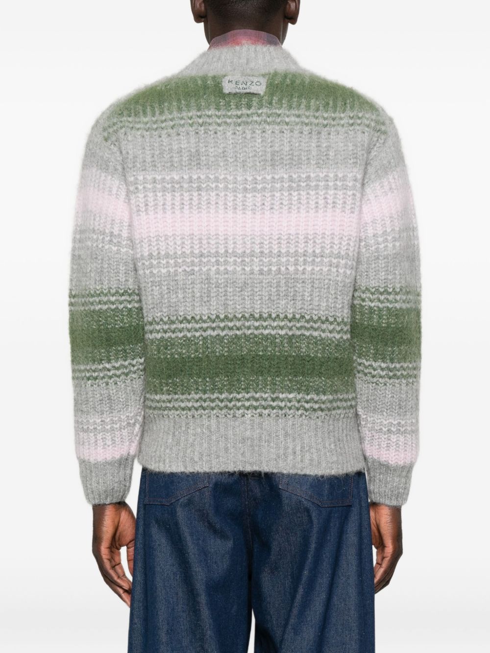 Textured Knit V-Neck Sweater