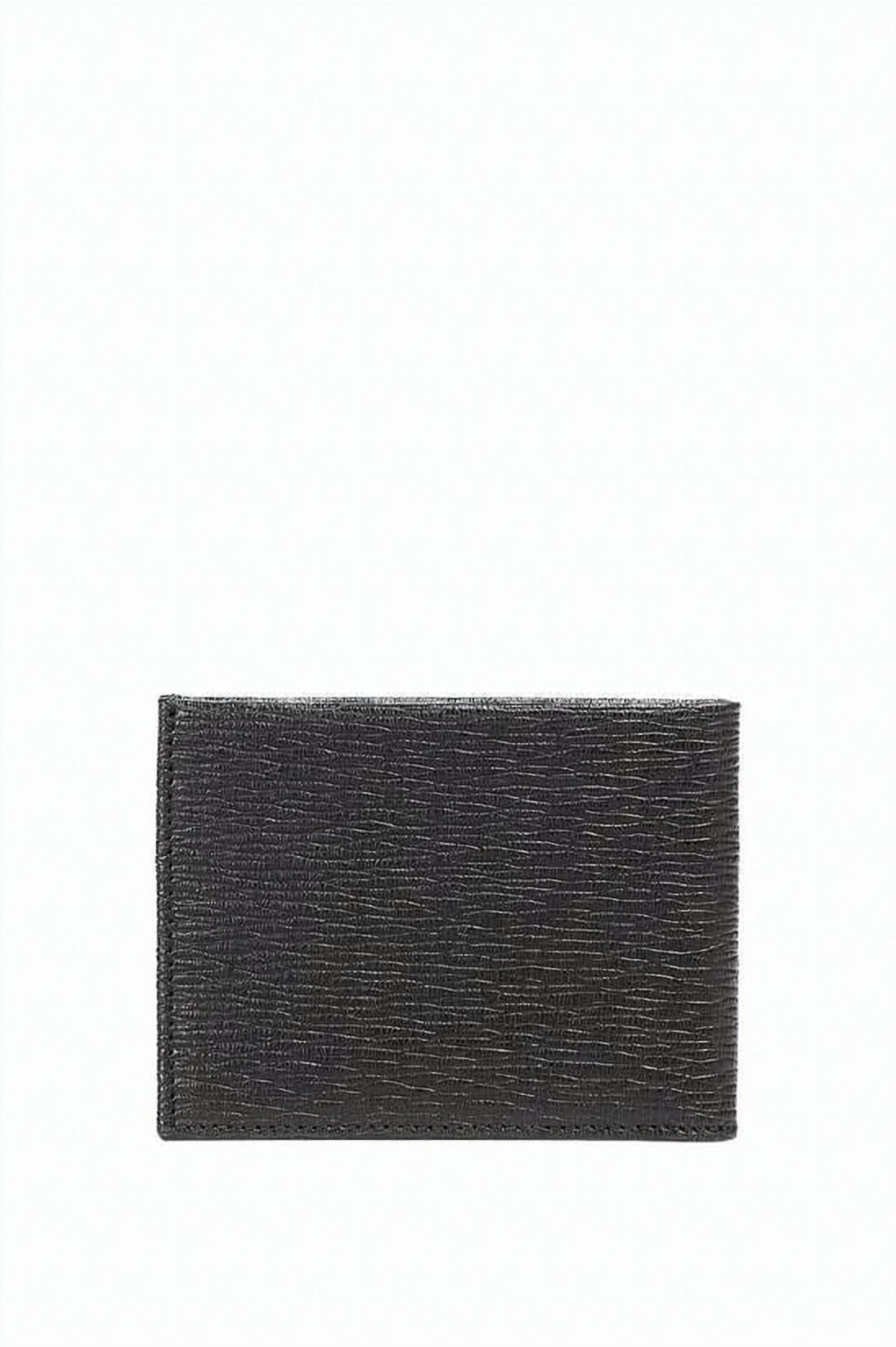 Textured Leather Bifold Wallet