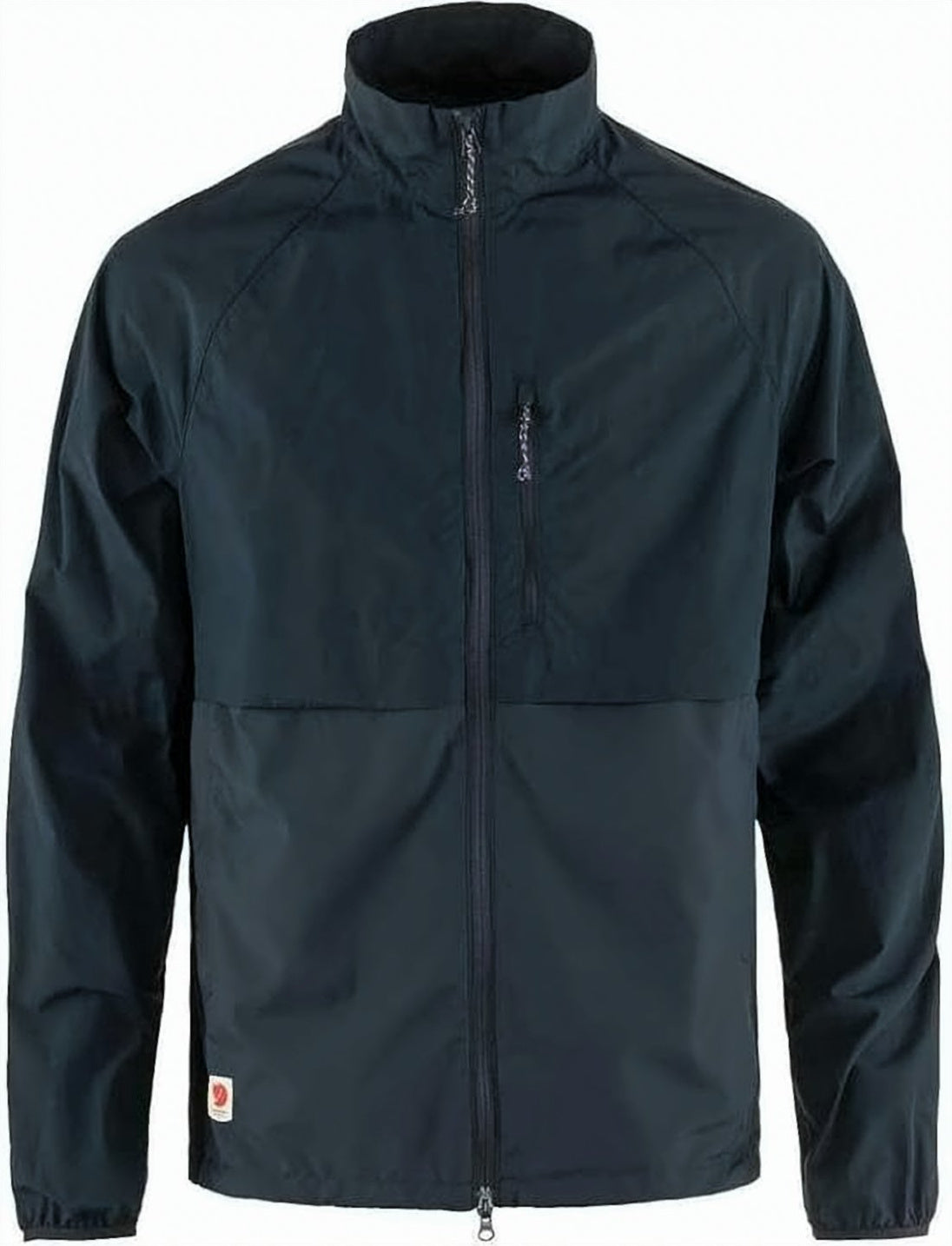 High Collar Jacket with Textured Fabric