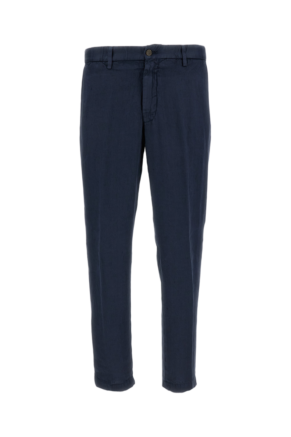 Linen Slim-Fit Tailored Pants