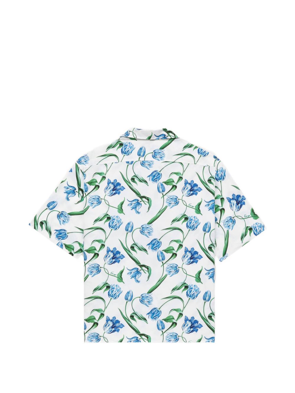 Relaxed Fit Floral Pattern Shirt with Classic Collar