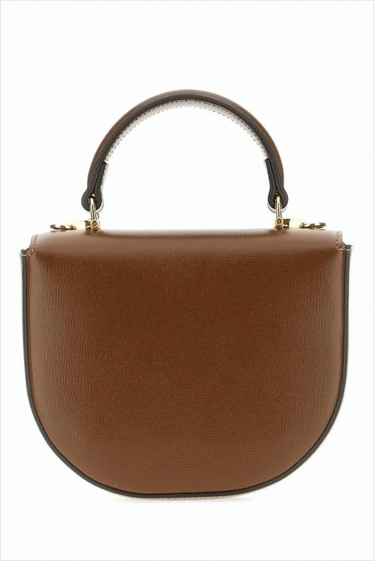 Structured Leather Tote Bag