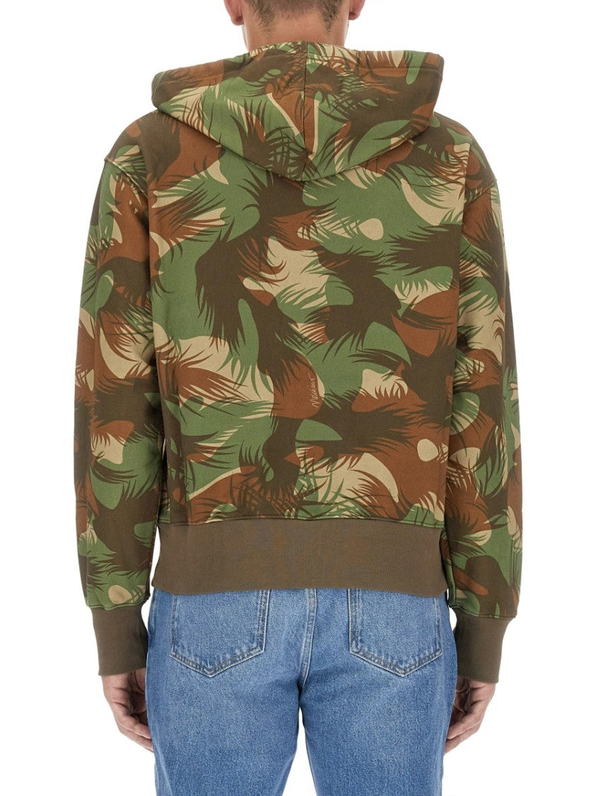 Relaxed Fit Camouflage Sweatshirt