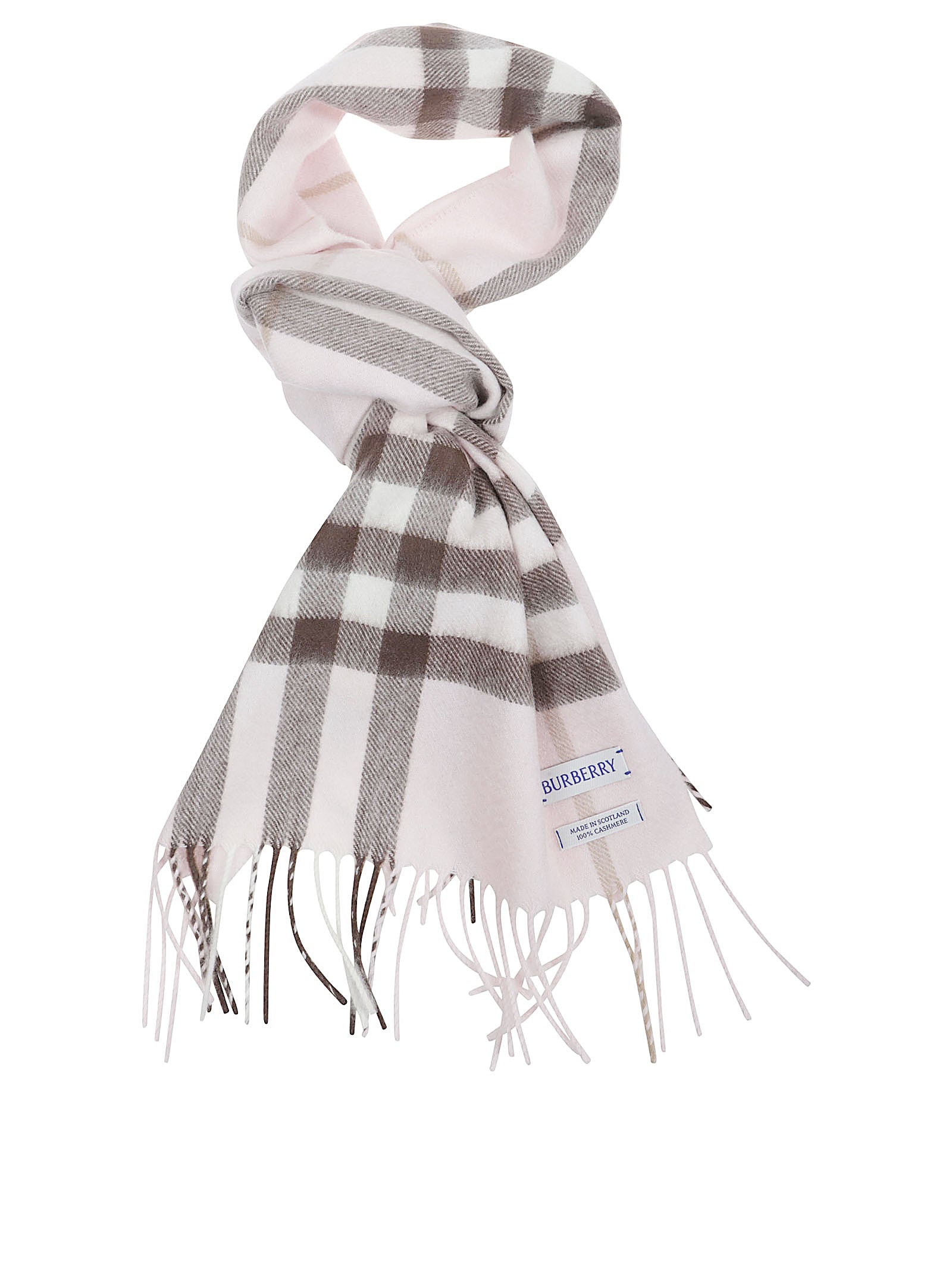 Cashmere Scarf with Iconic Check Pattern