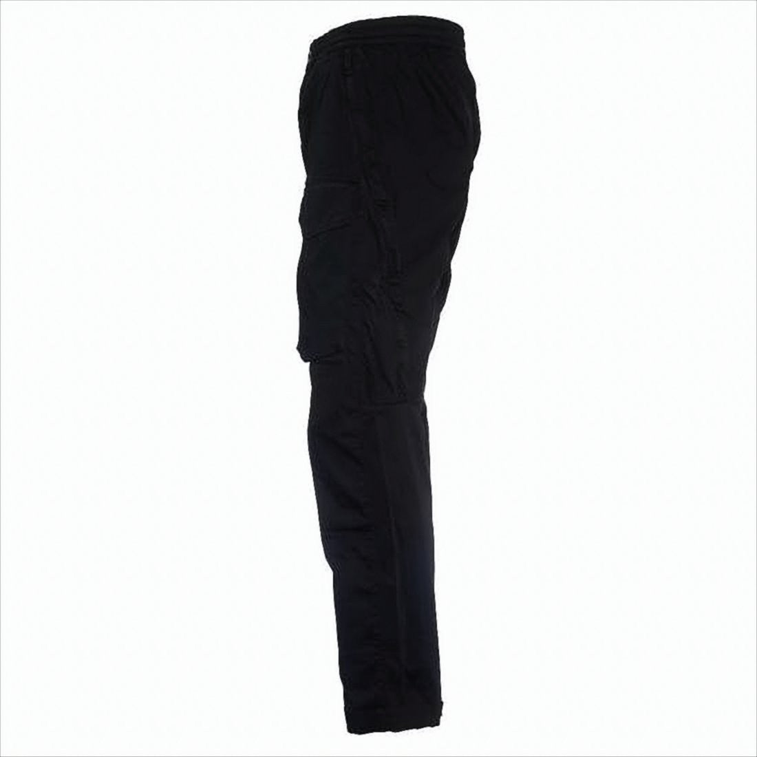 Straight Fit Black Pants with Cargo Pocket