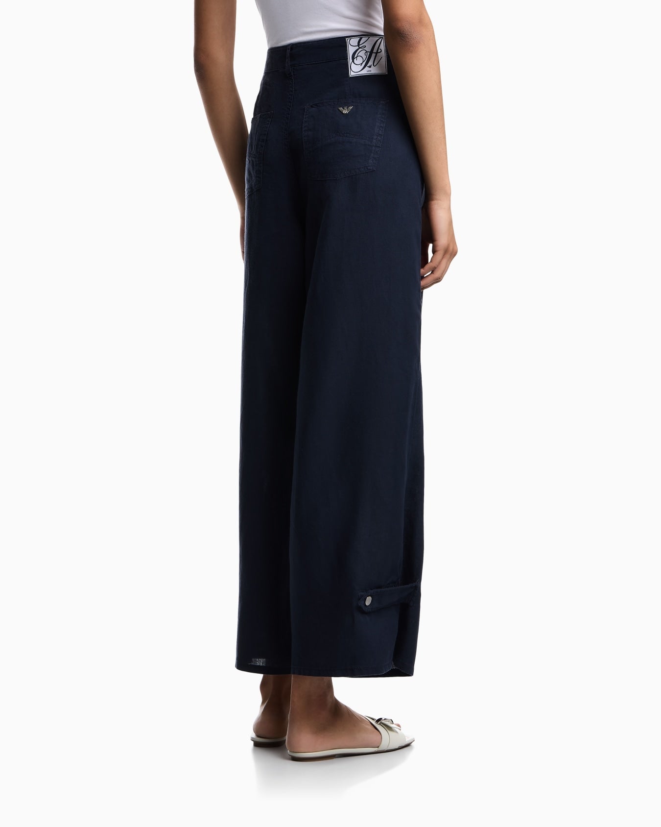 J4e Relaxed Fit Linen Five Trousers
