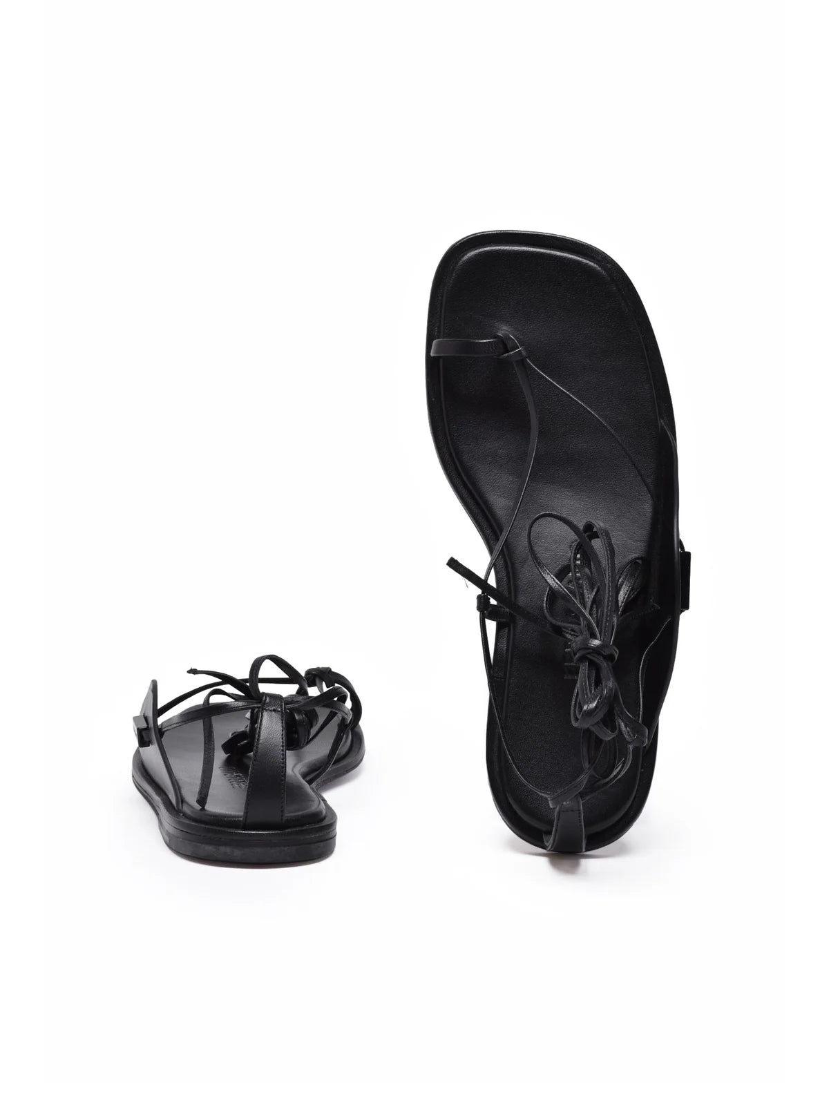 Agena Flip-Flop Sandals - Black