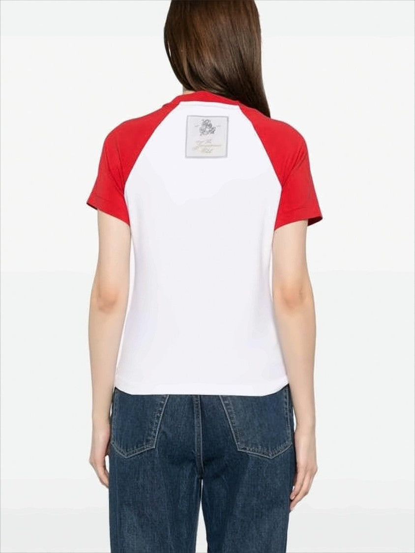 Classic Raglan Short-Sleeve T-Shirt With Contrasting Details